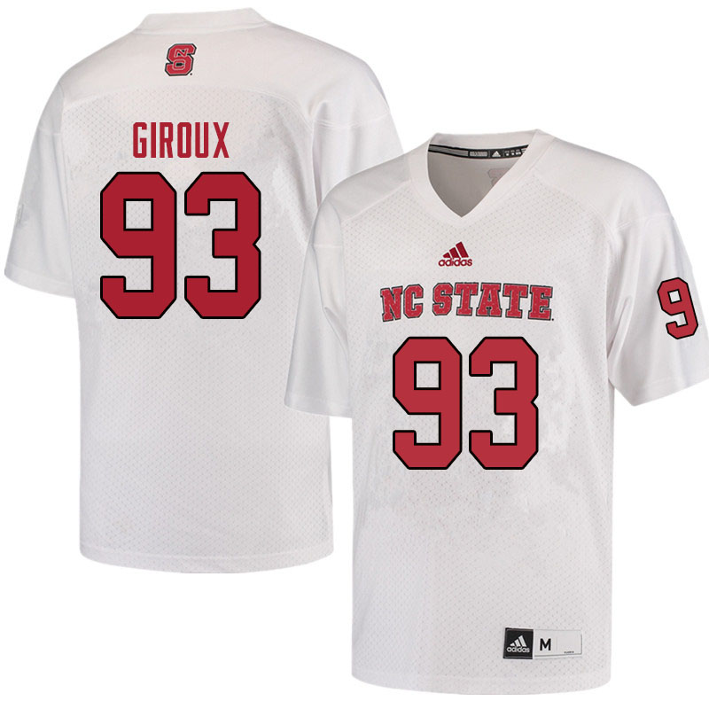 Men #93 Noah Giroux NC State Wolfpack College Football Jerseys Sale-Red - Click Image to Close